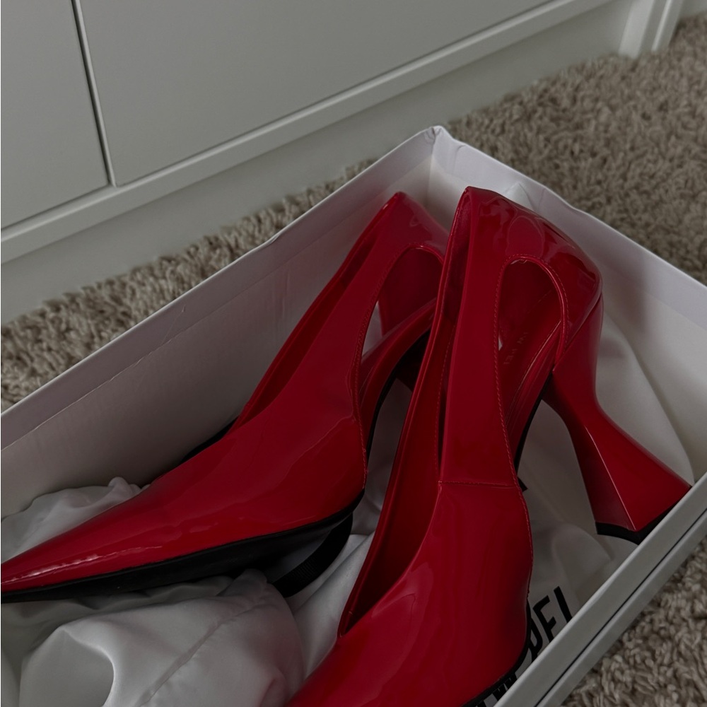 JW PEI Vibrant Red Heels